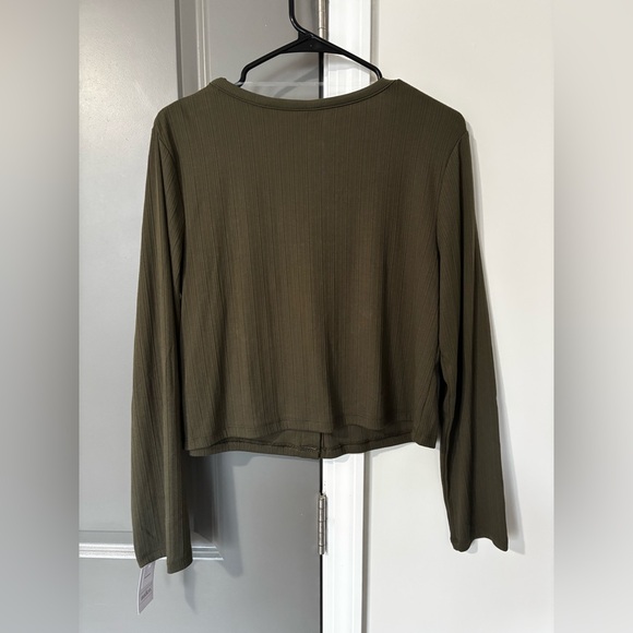 NWT Auden Ribbed Button-Up Top - Picture 4 of 4